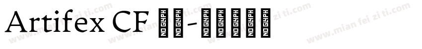 Artifex CF 字体字体转换